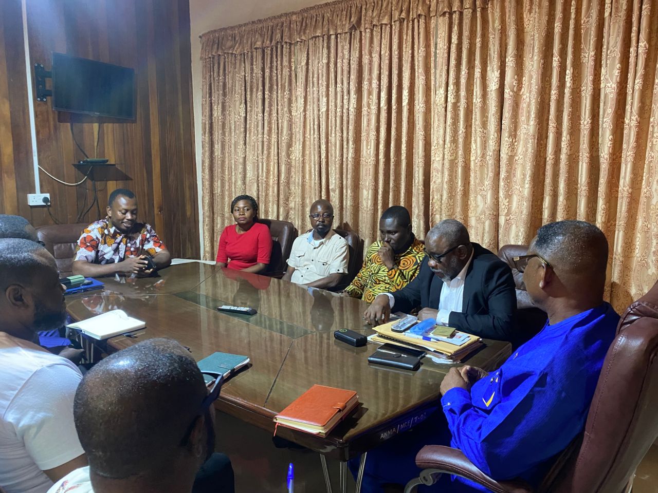 COURTESY CALL BY THE NATIONAL COMMITTEE OF ICI TO ASSIN FOSO MUNICIPAL ASSEMBLY