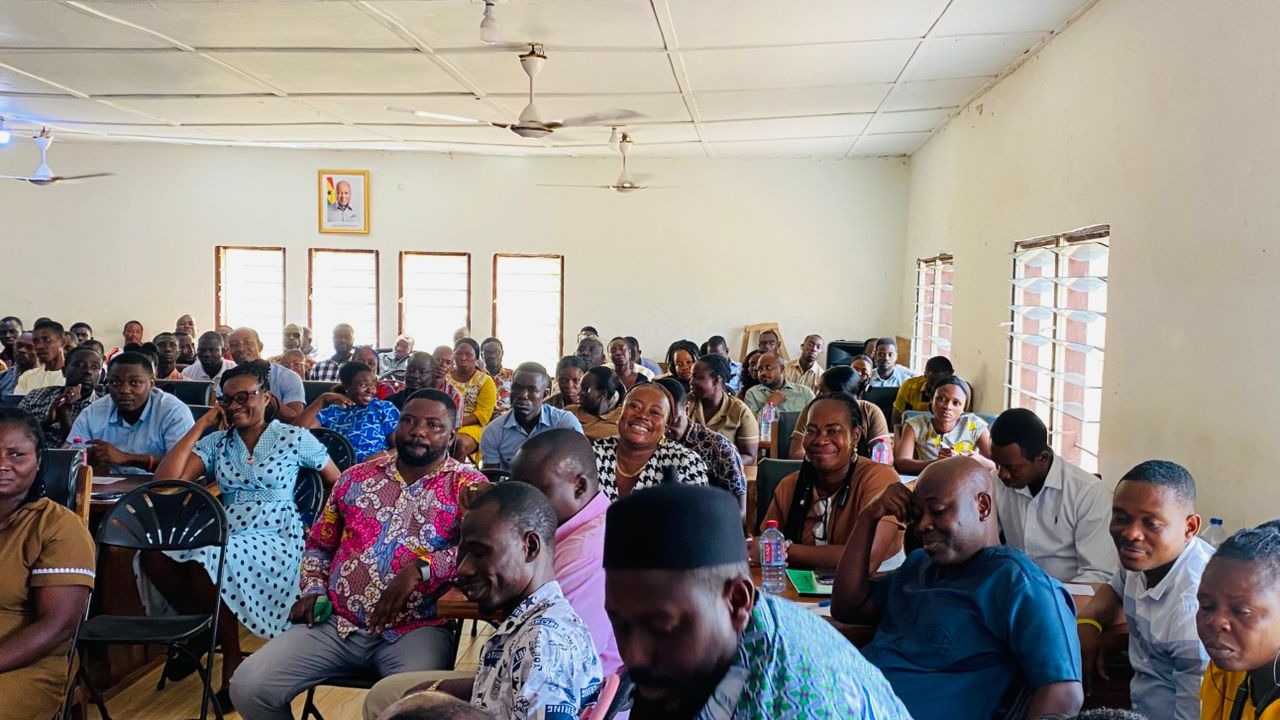 A WORKING VISIT BY THE HEAD OF SERVICE OF OHLGS TO ASSIN FOSO MUNICIPAL ASSEMBLY